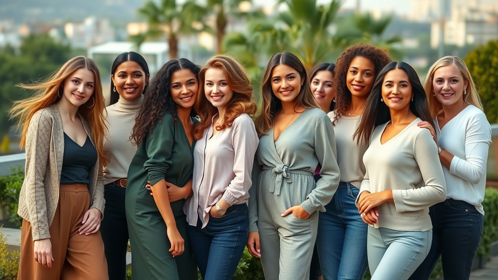 Diverse women displaying confidence and self-image after breast augmentation