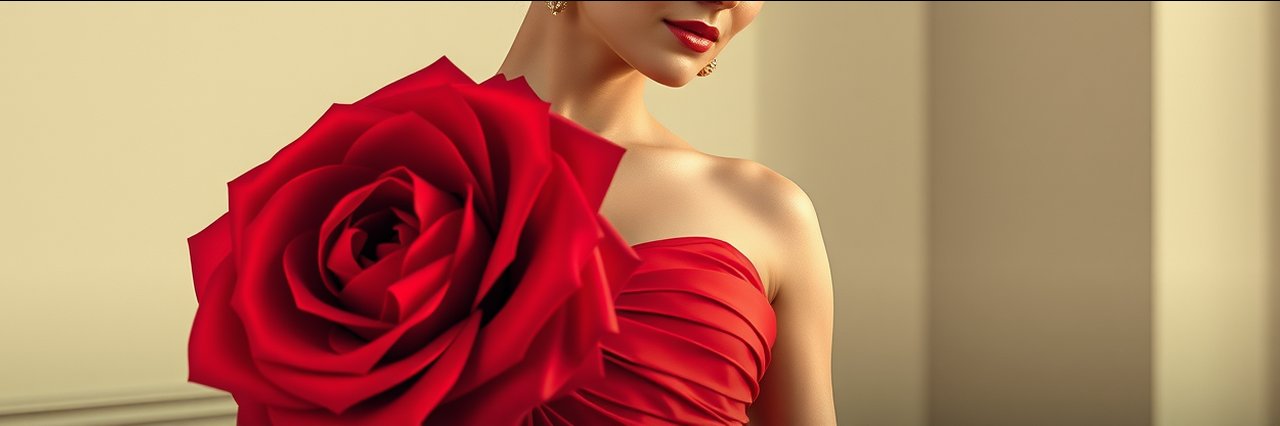 Confident woman in elegant red dress representing mommy makeover surgery results