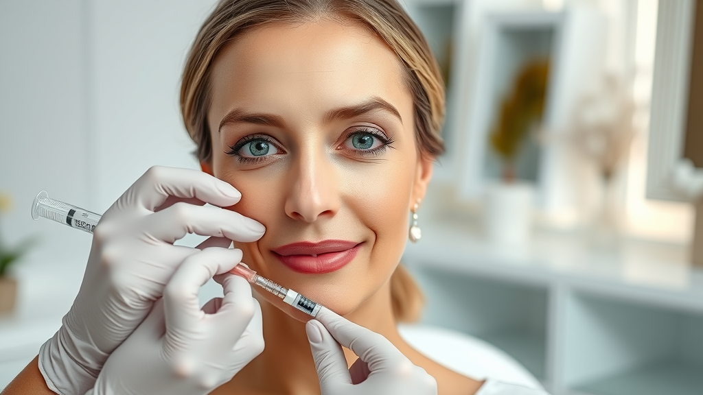 Cosmetic injectables treatment for youthful skin at a modern med spa.