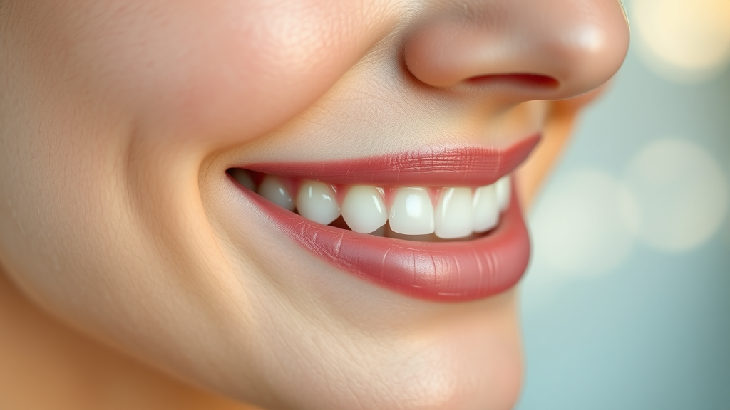 Close-up of glowing skin after cosmetic injectables for a smooth complexion.