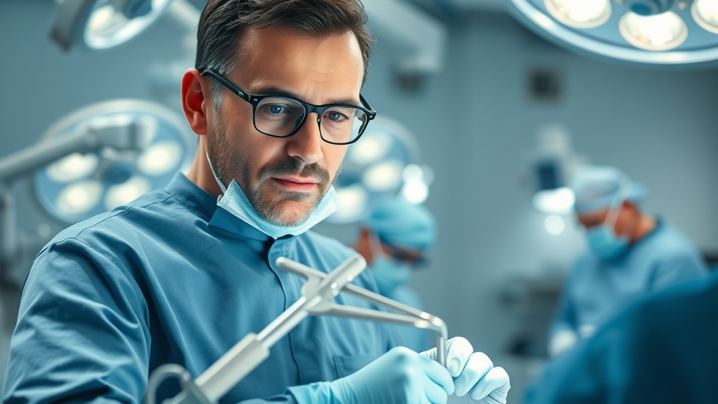 Board-certified plastic surgeon ensuring safety during cosmetic surgery.