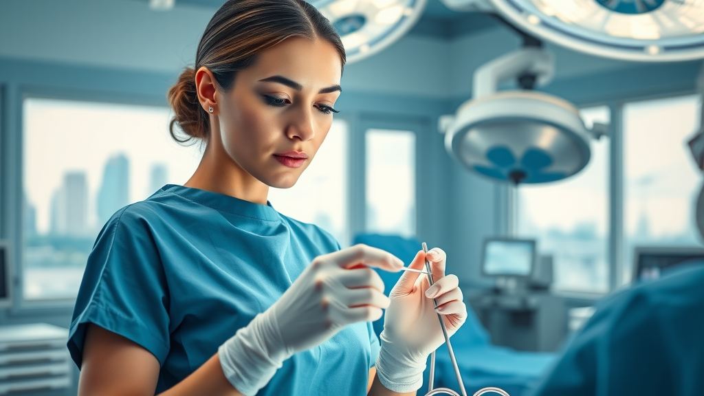 Rhinoplasty expert in Atlanta preparing for surgery in a state-of-the-art clinic
