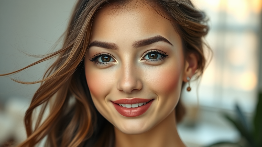 Confident woman with natural beauty after personalized cosmetic surgery