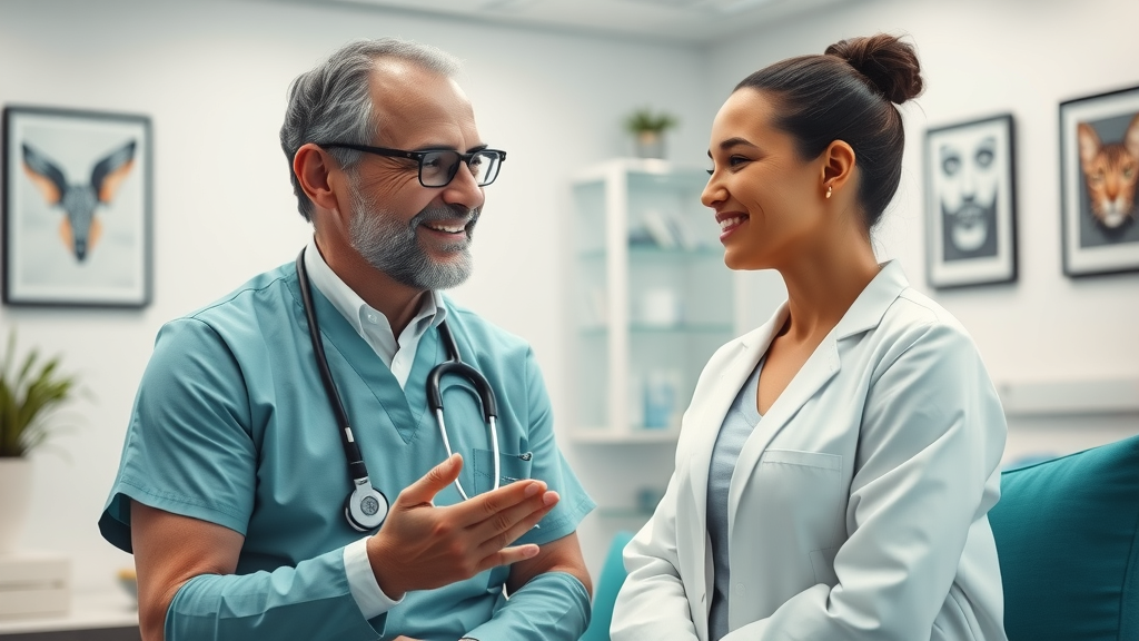 Supportive surgeon and patient discussing personalized mommy makeover benefits