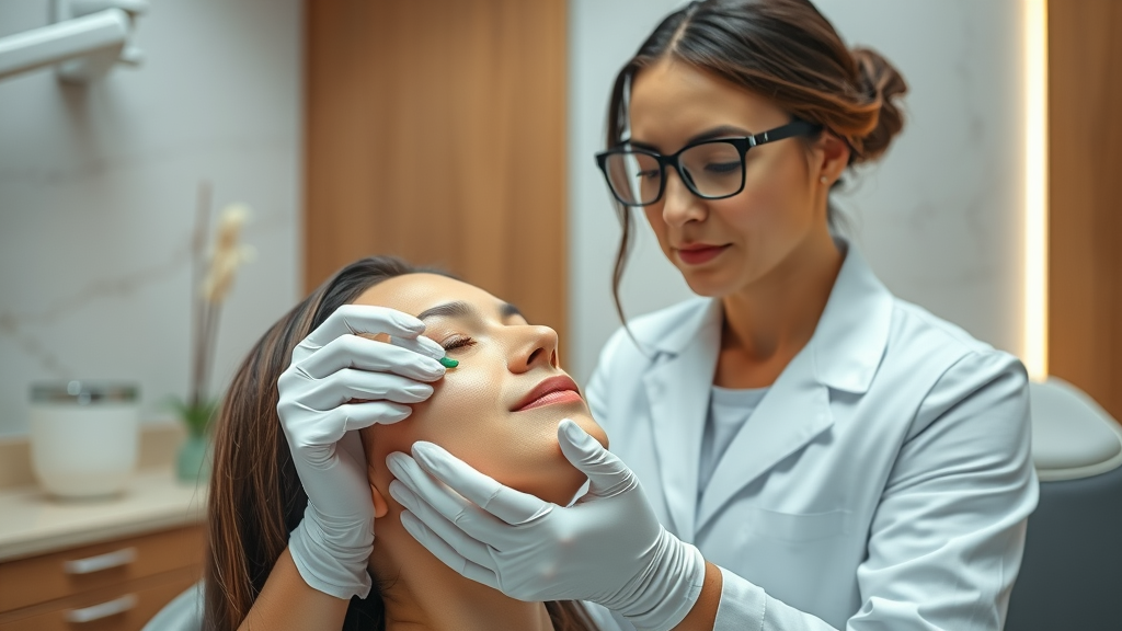 Facial rejuvenation NYC expert performing non-invasive cosmetic procedure.