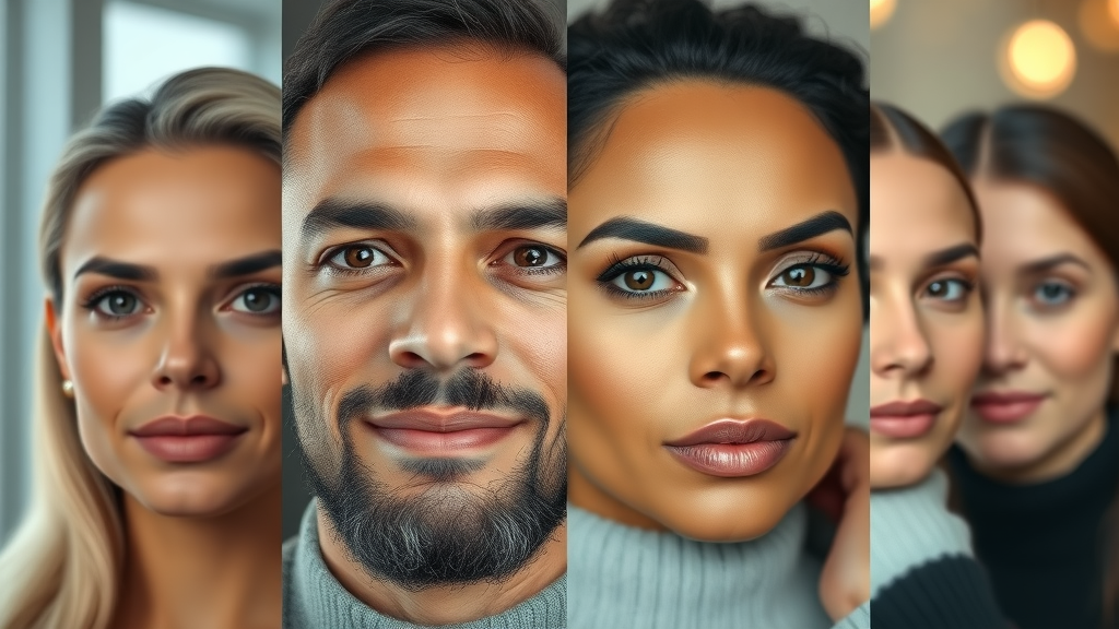 diverse before after gallery portraits highlight authentic surgery results