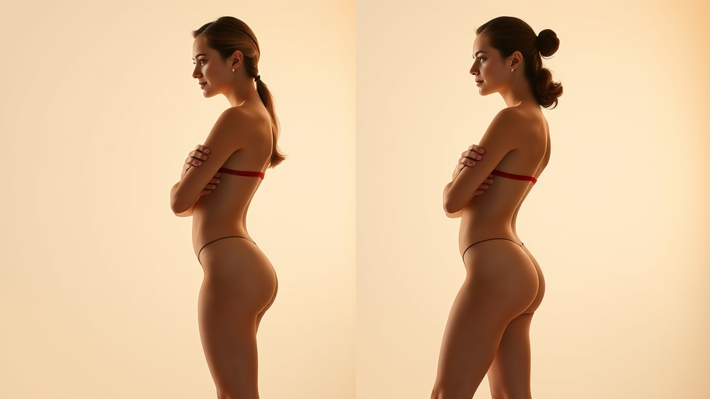 Before and after results of body contouring procedures for lasting change